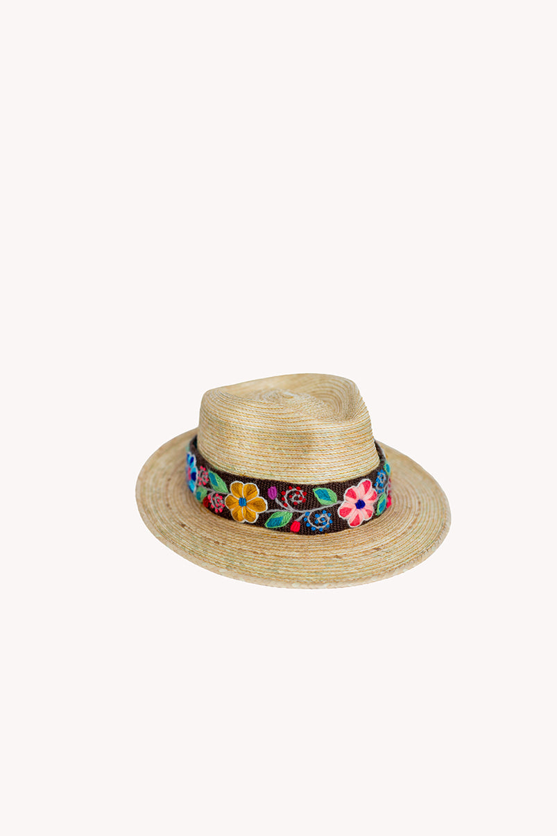 Fedora de paja de palma — natural