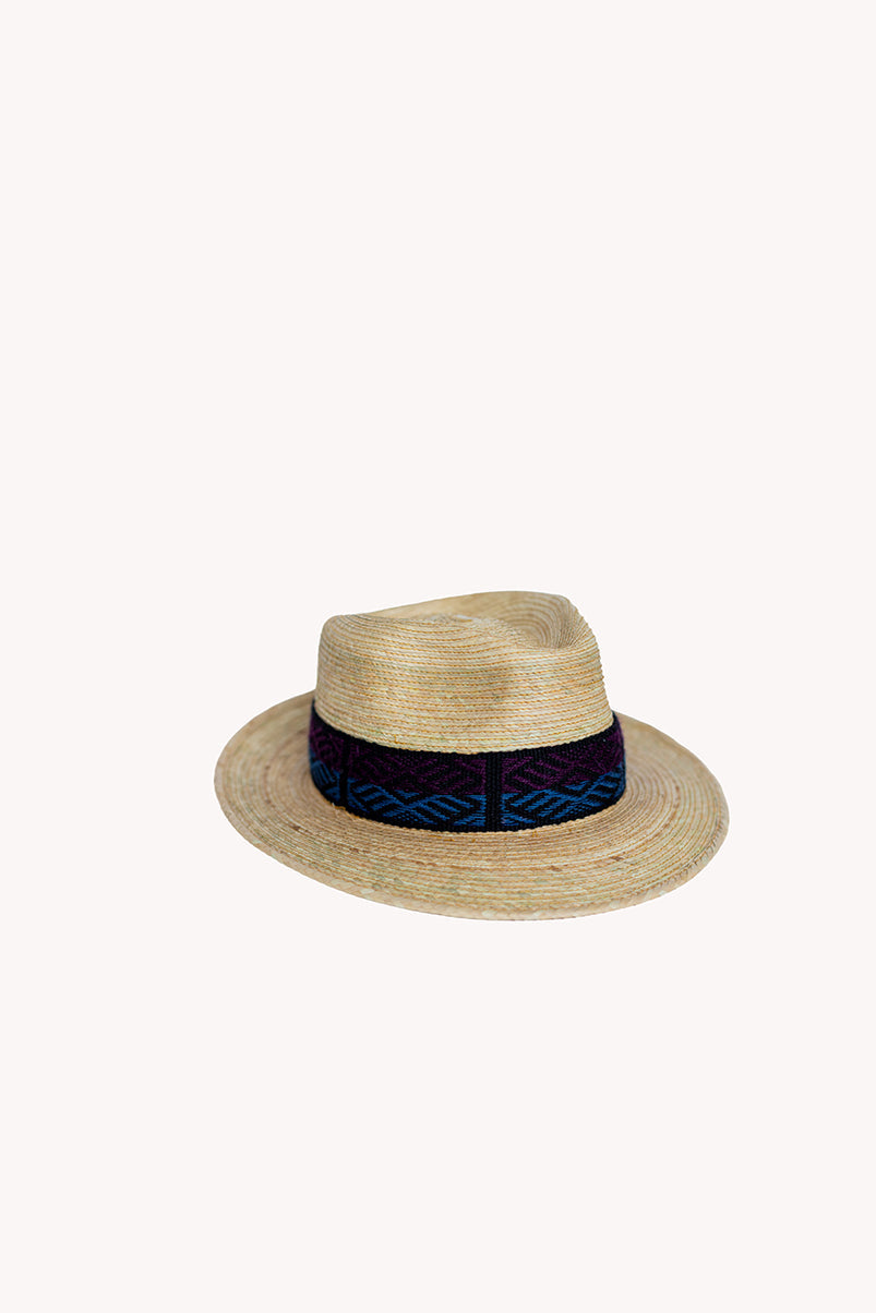 Fedora de paja de palma — natural