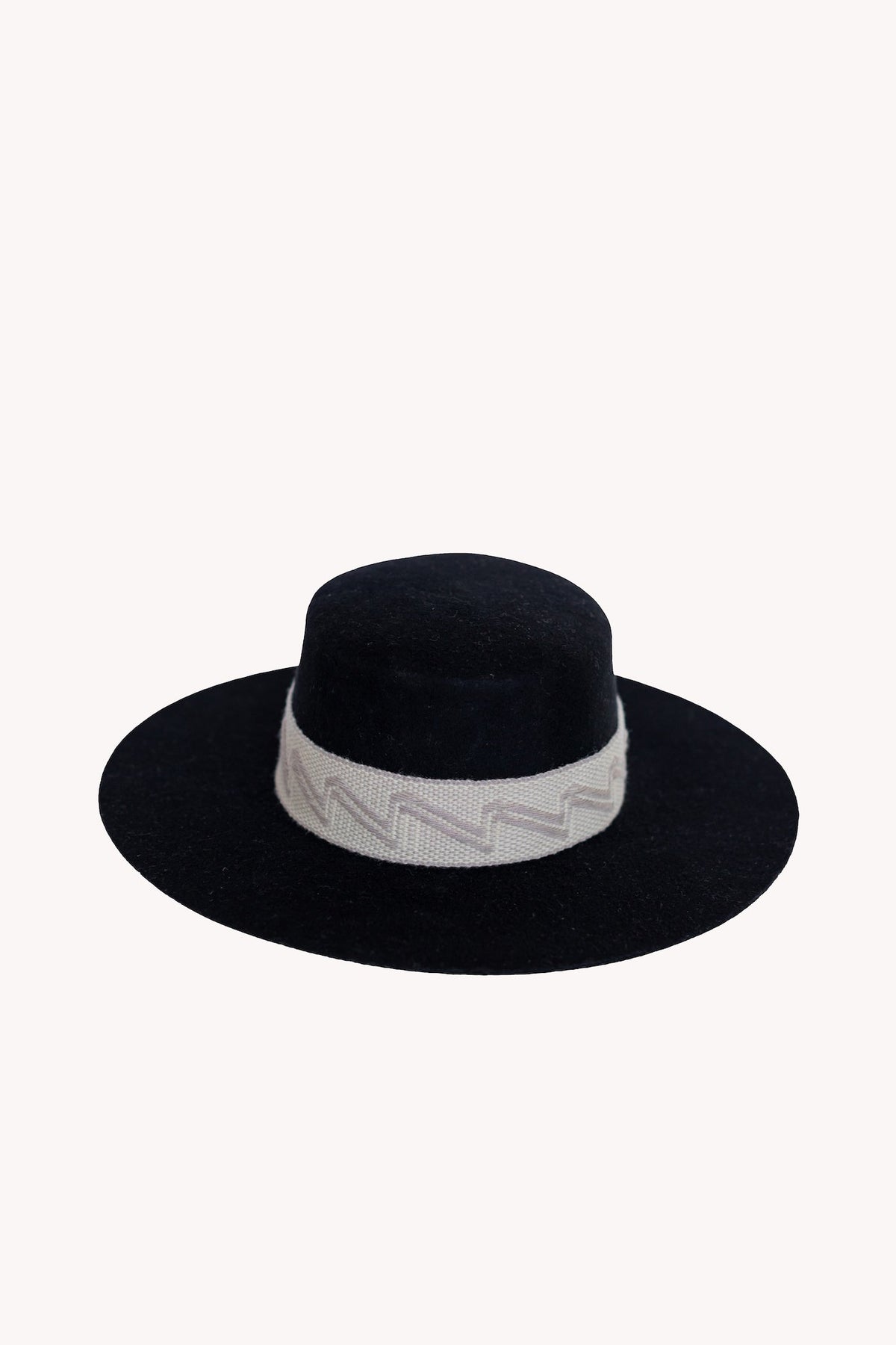 Sombrero español de fieltro de alpaca — negro
