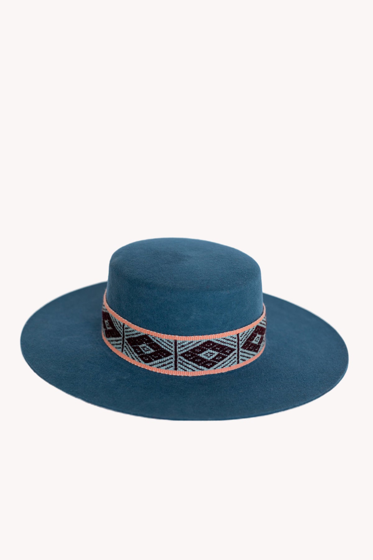 Sombrero español de fieltro de alpaca — denim