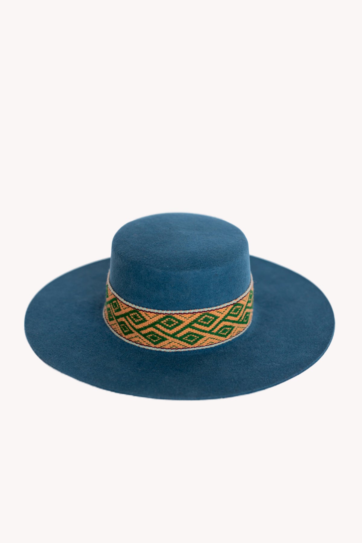 Sombrero español de fieltro de alpaca — denim