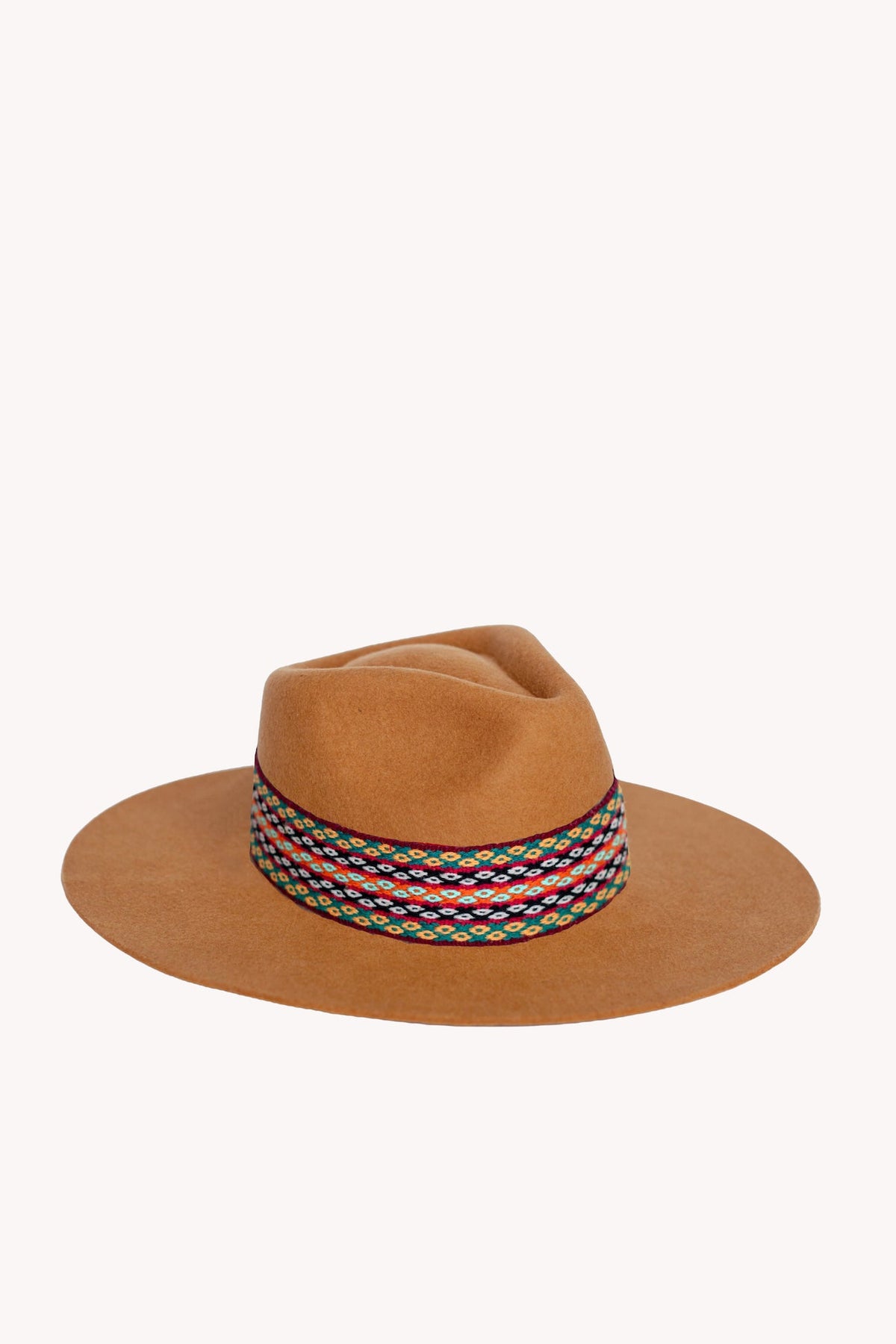 Sombrero western de fieltro de alpaca — camel