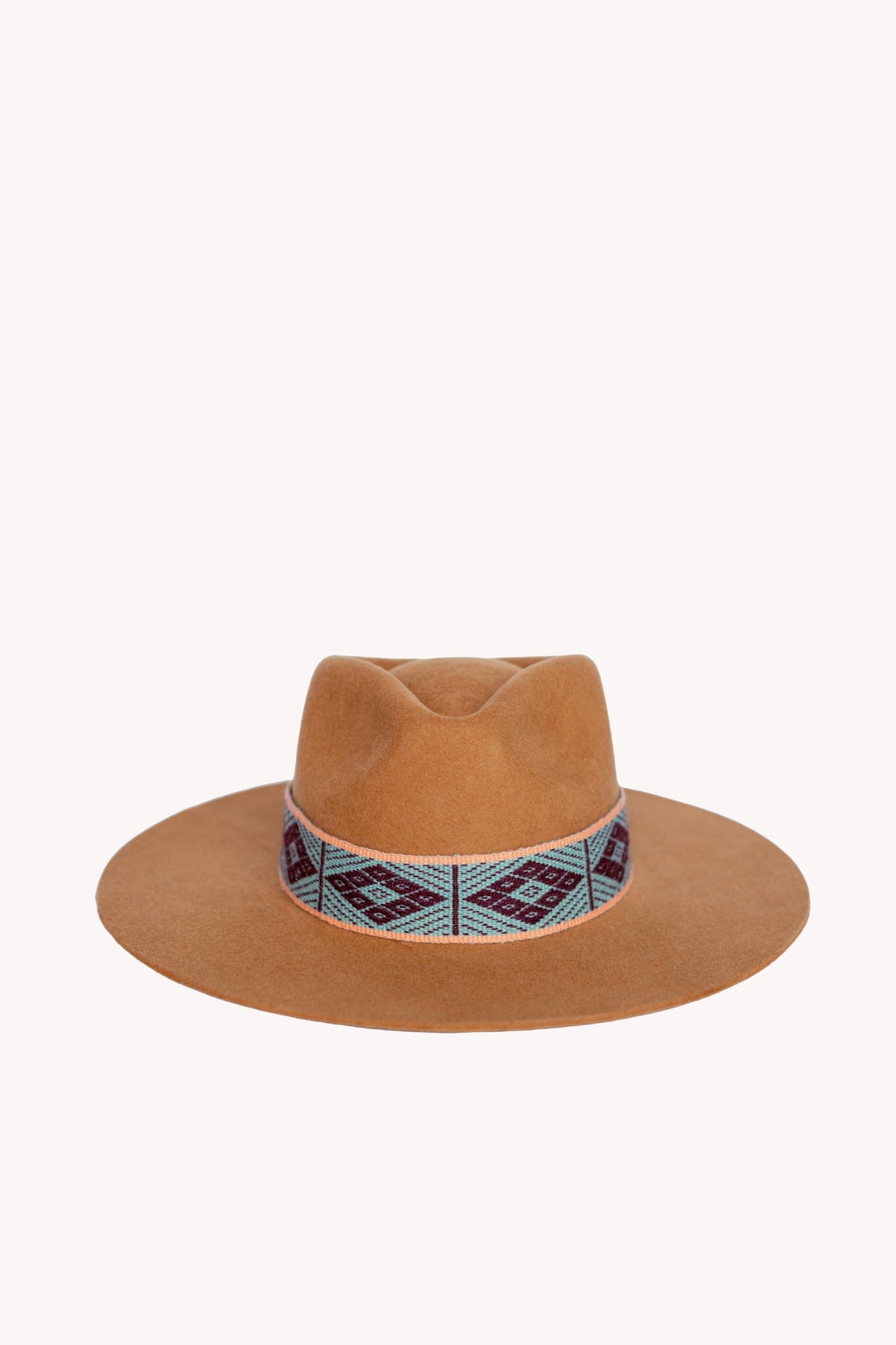 Sombrero western de fieltro de alpaca — camel