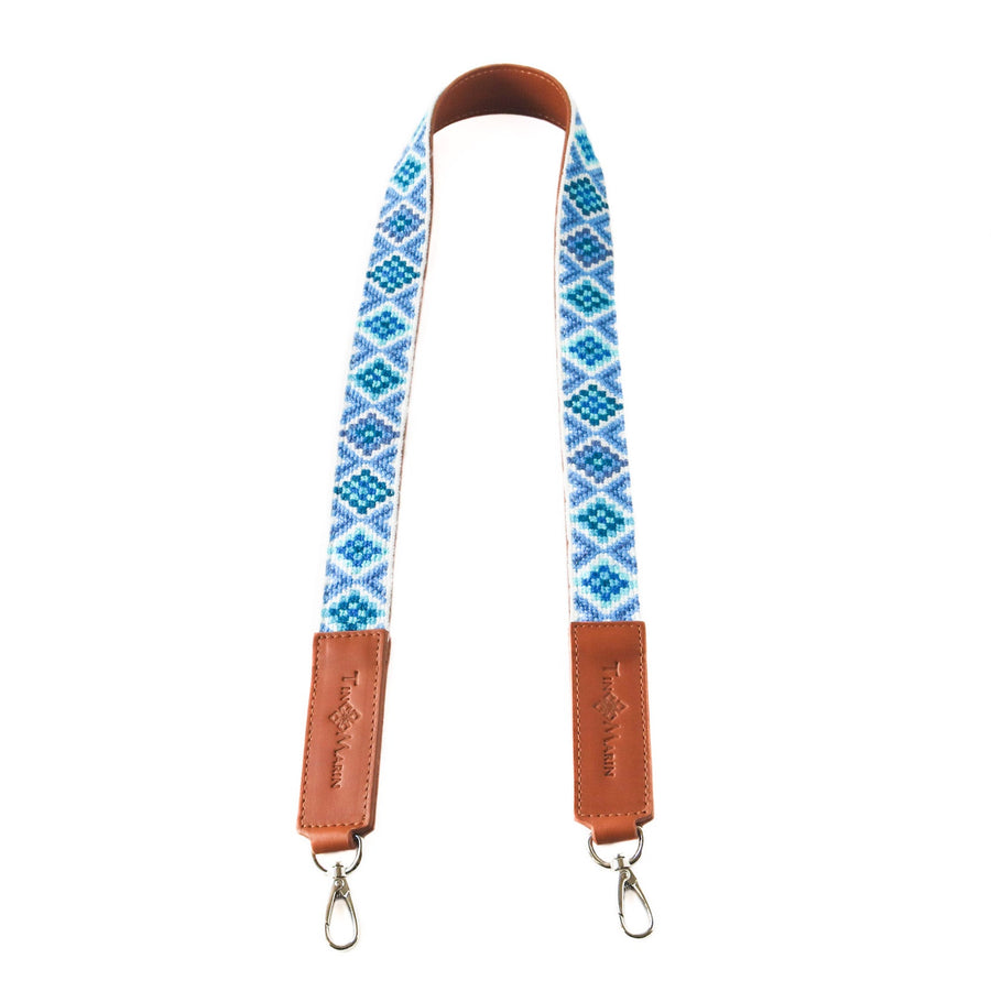 Mai Woven Bag Strap — Blue