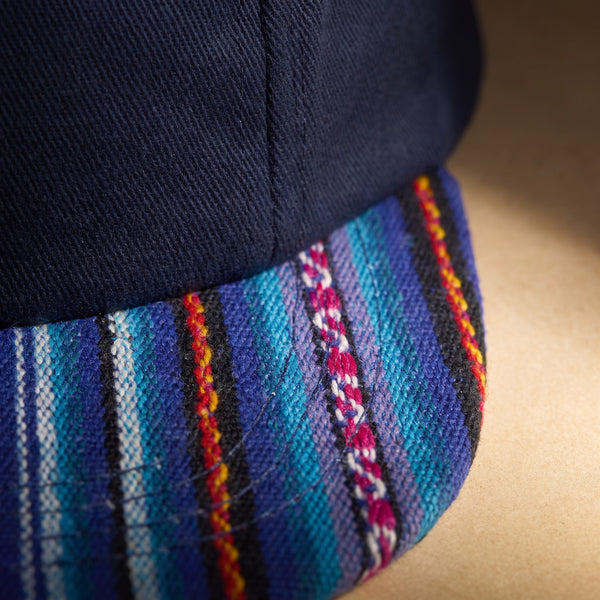 Callao — woven brim, macro