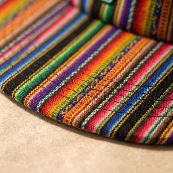 Cusco — handwoven brim, macro