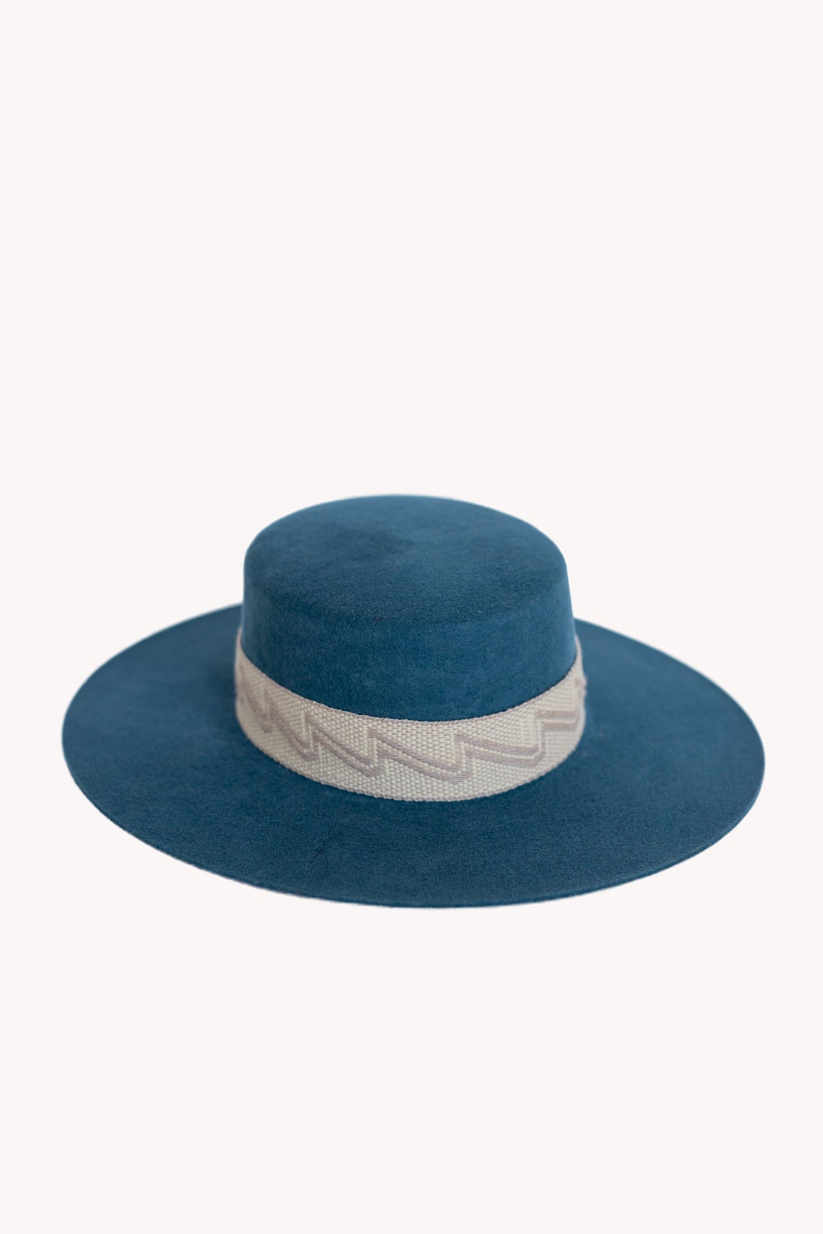 Sombrero español de fieltro de alpaca — denim