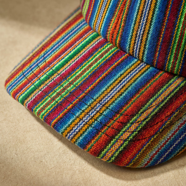 Puno — handwoven brim, macro