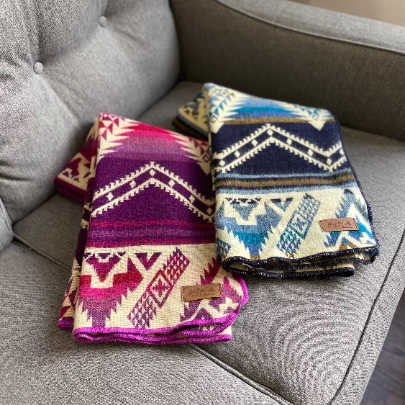 Manta de bebé de mezcla de alpaca