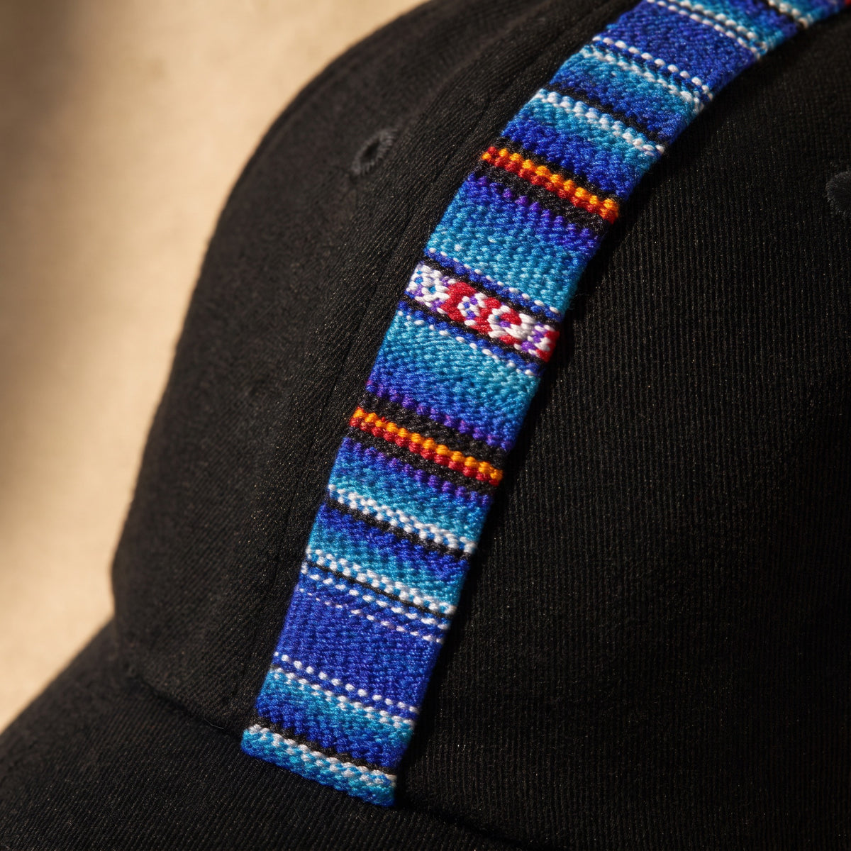Tacna — handwoven stripe band, macro