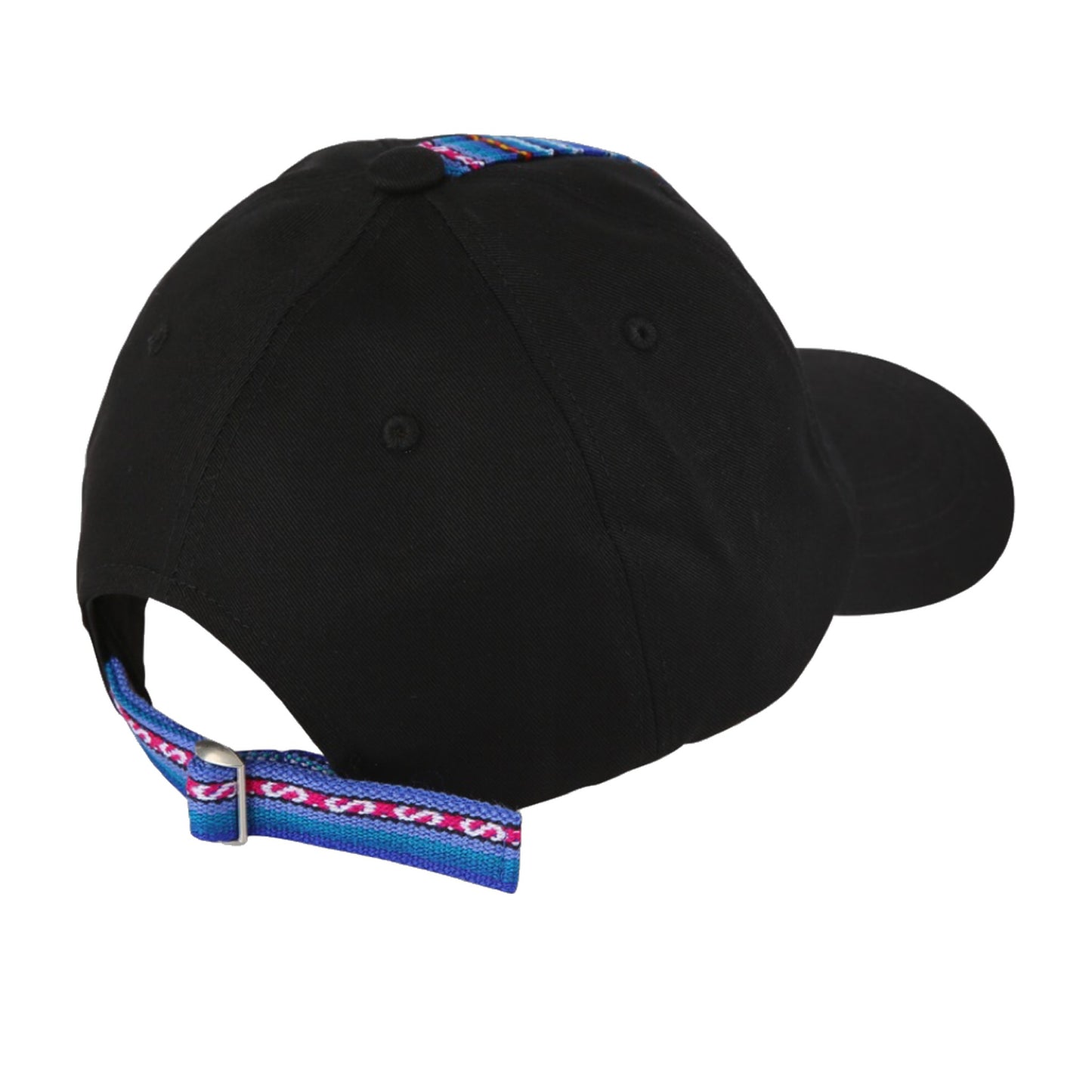 Tacna black ball cap — back strap detail