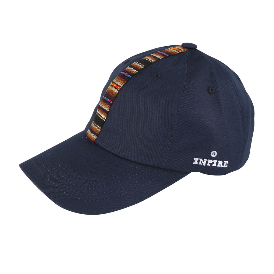 Cajamarca navy ball cap — three-quarter view