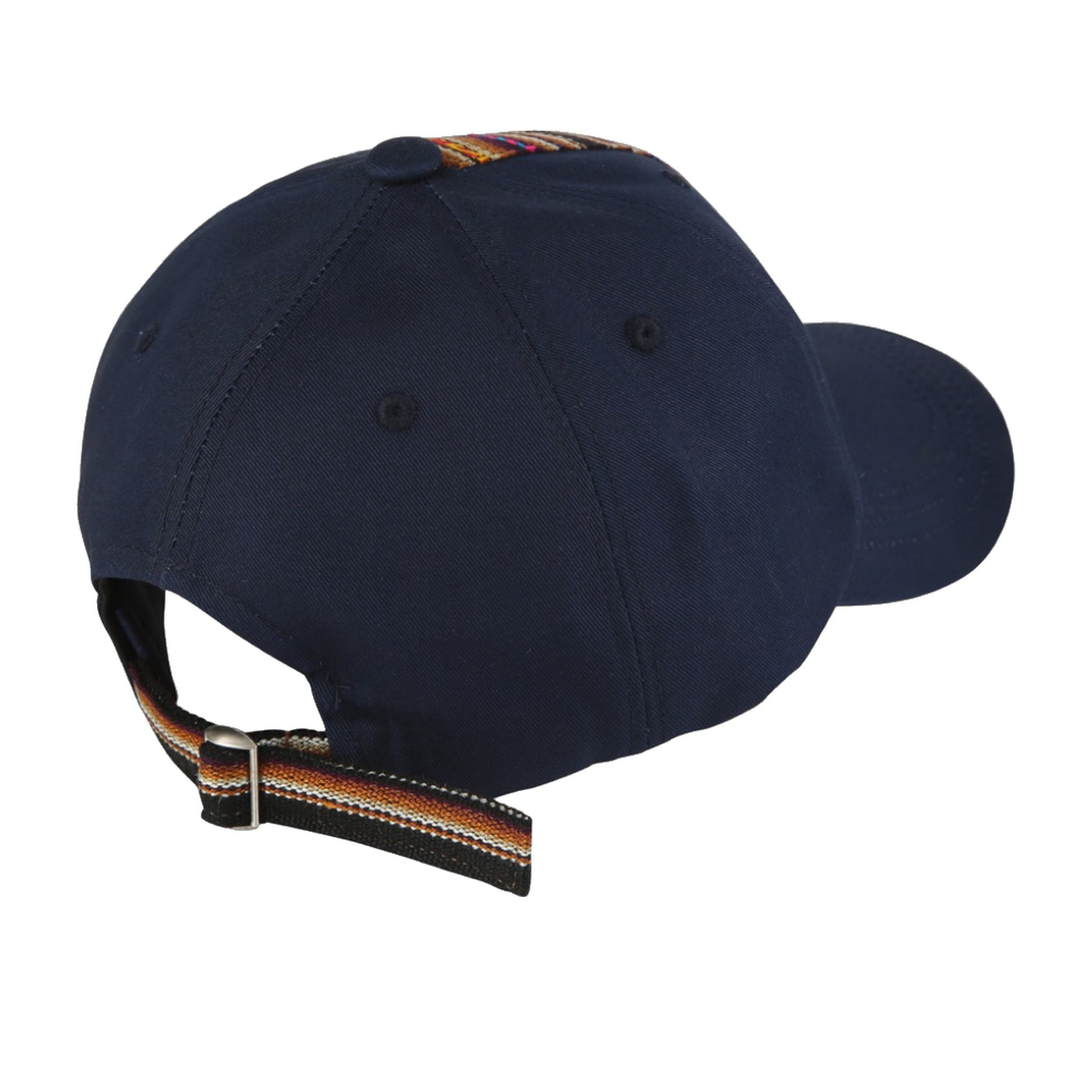 Cajamarca navy ball cap — back strap detail