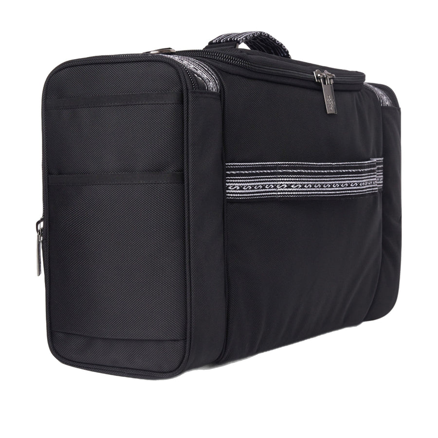 Sucre grey aguayo messenger bag — front detail