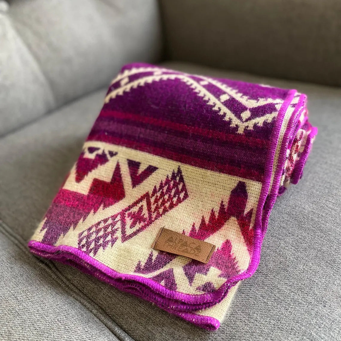 Manta de bebé de mezcla de alpaca