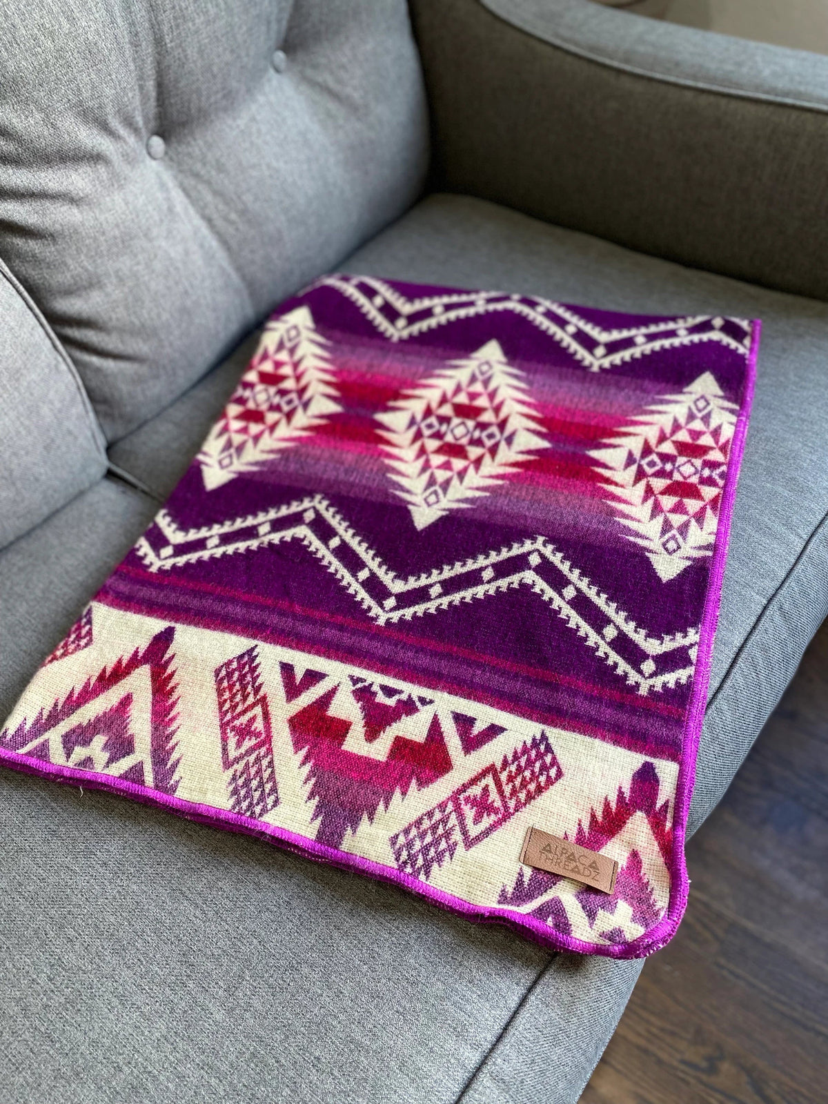 Manta de bebé de mezcla de alpaca