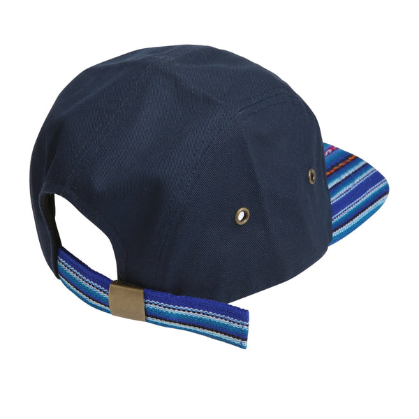 Callao navy camp cap — back strap detail