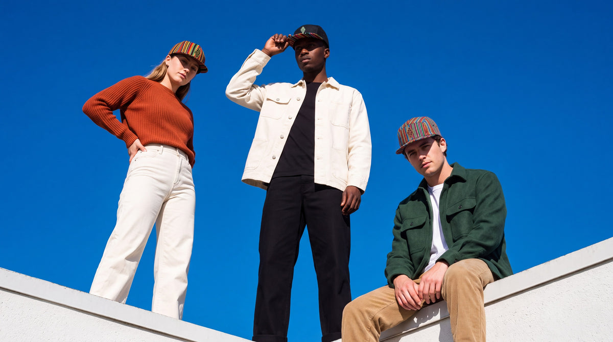 Free Forever — three friends on a rooftop under a clear blue sky